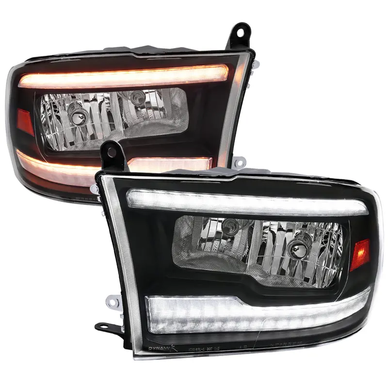Spec-D 09-18 Ram 1500/10-18 Ram 2500 3500 Sequetial Headlights Black 1