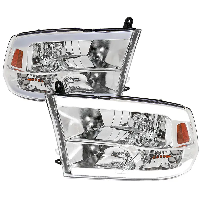 Spec-D 09-19 Ram 1500 2500 3500 Quad Style With Tube Headlights Chrome 1