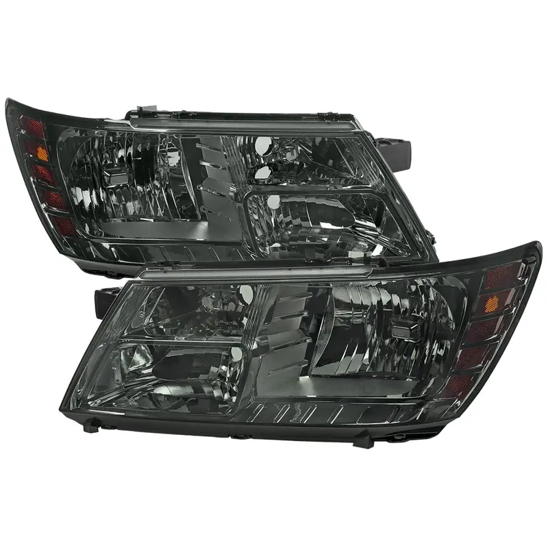 Spec-D 09-20 Dodge Journey Headlights Oem Style Chrome/Smoked Lens 1
