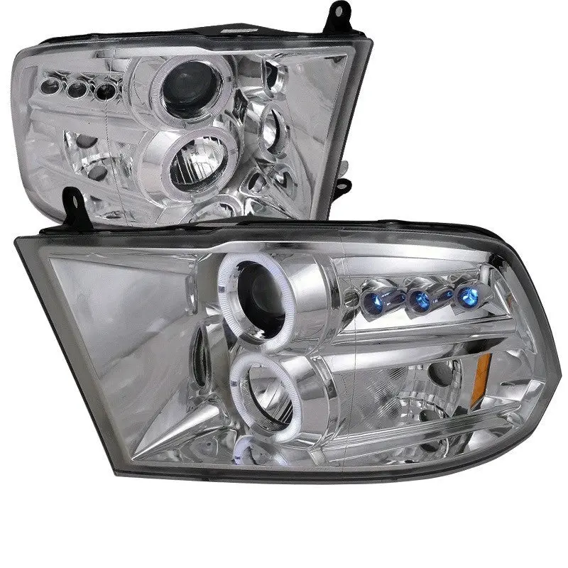 Spec-D 09-21 Ram 1500 2500 3500 Headlights Projector Chrome 1