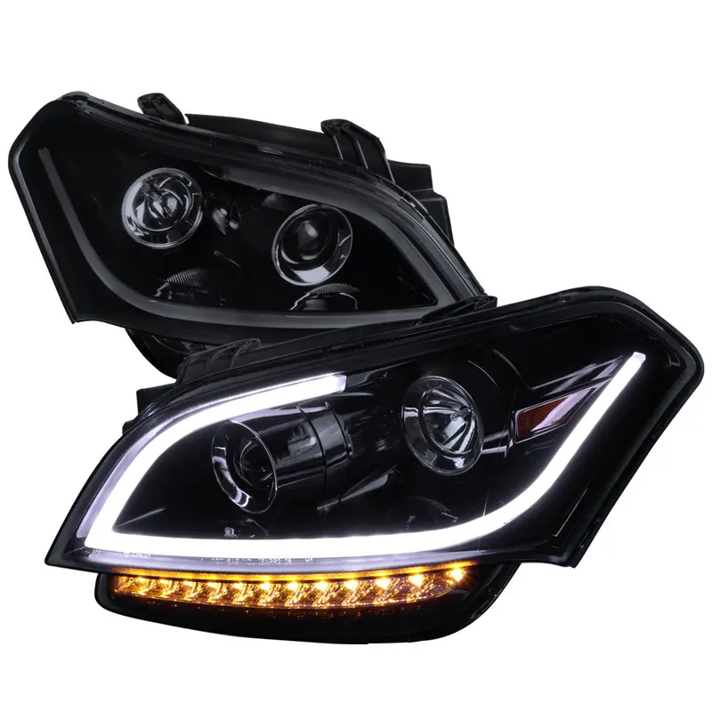 Spec-D 10-11 Kia Soul Headlights Led Bar Projector Smoked 1