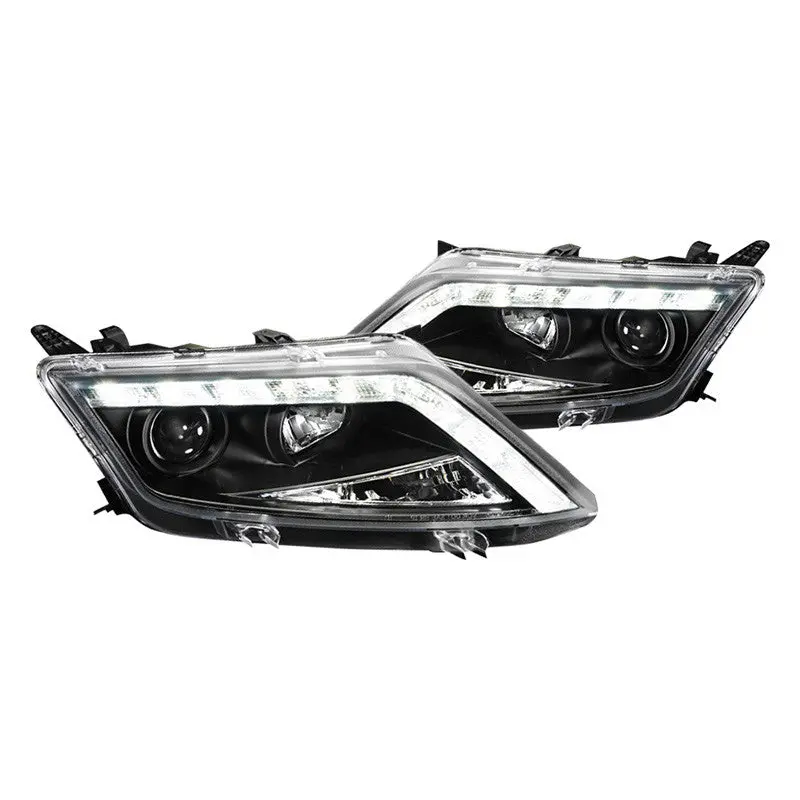 Spec-D 10-12 Ford Fusion Headlights Dual Halo Projector Black/Clea 1