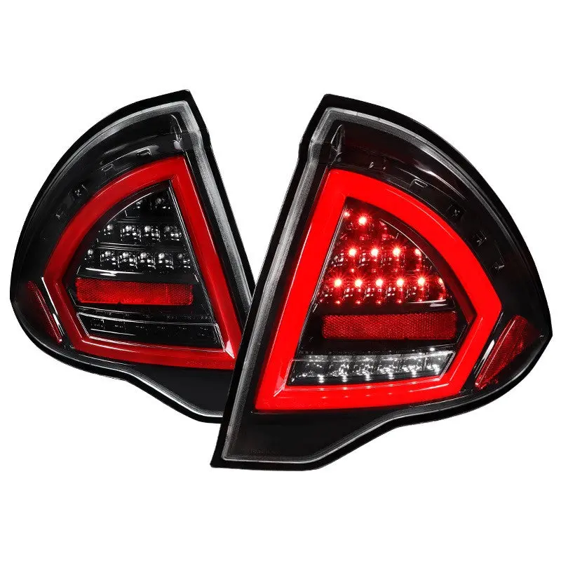 Spec-D 10-12 Ford Fusion Tail Lights Led Jet Black/Clear 1
