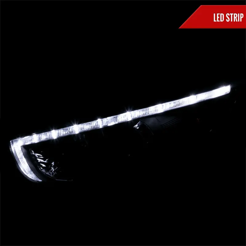 Spec-D 10-13 Hyundai Tucson Projector Headlights Led Strip Black 2