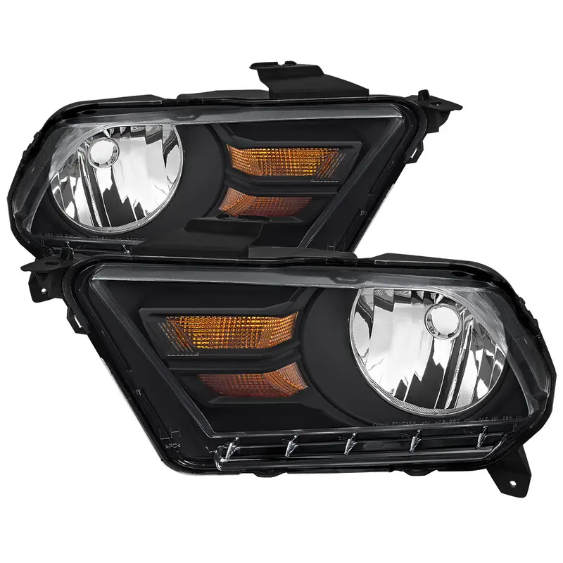 Spec-D 10-14 Ford Mustang Oem Oem Style Headlights Black 1