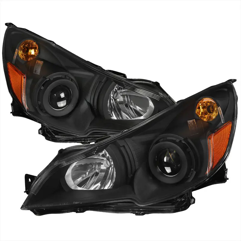 Spec-D 10-14 Outback Legacy Projector Headlights Black/Clear 1
