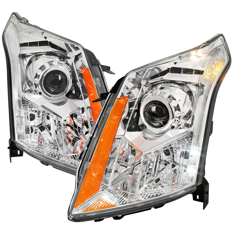 Spec-D 10-16 Cadillac Srx Projector Headlights Chrome/Clear 1