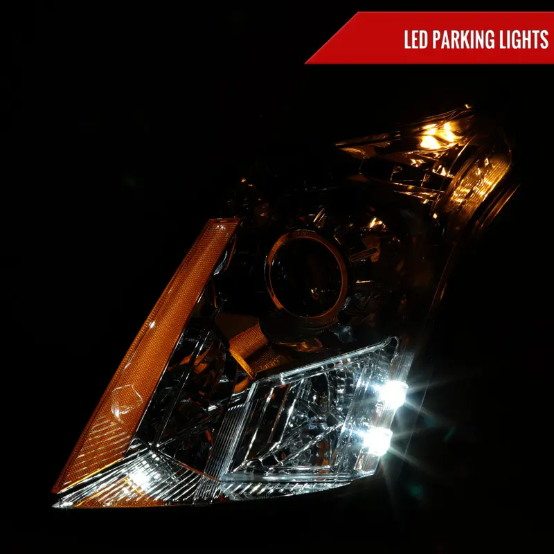 Spec-D 10-16 Cadillac Srx Projector Headlights Chrome/Clear 2