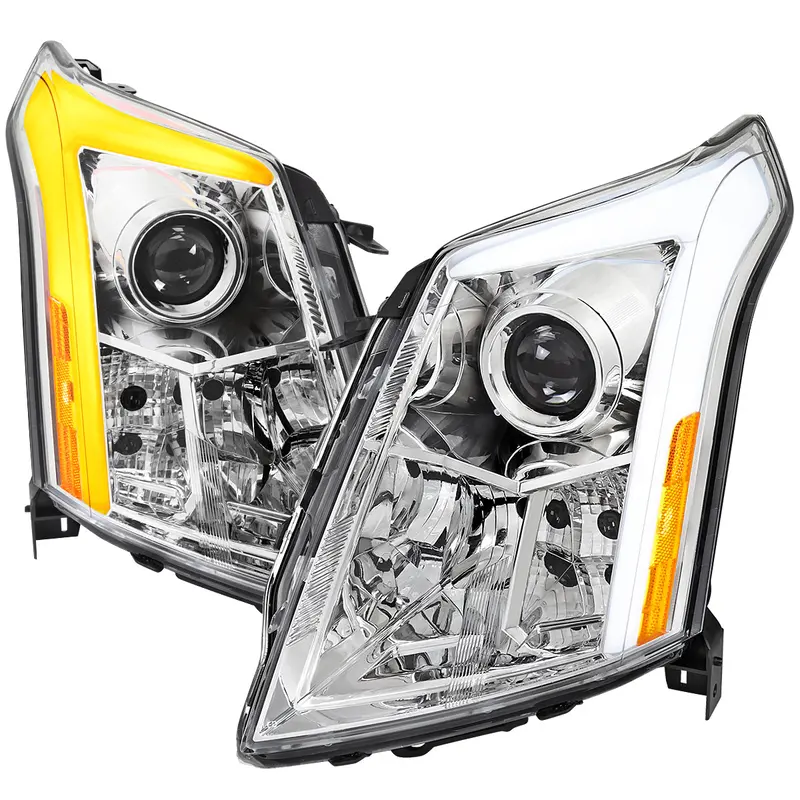 Spec-D 10-16 Cadillac Srx Sequential Led Headlights Chrome 1