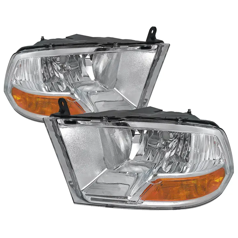 Spec-D 10-18 Dodge Ram/ 19-21 Ram Classic Dual Style Headlights Chrome 1