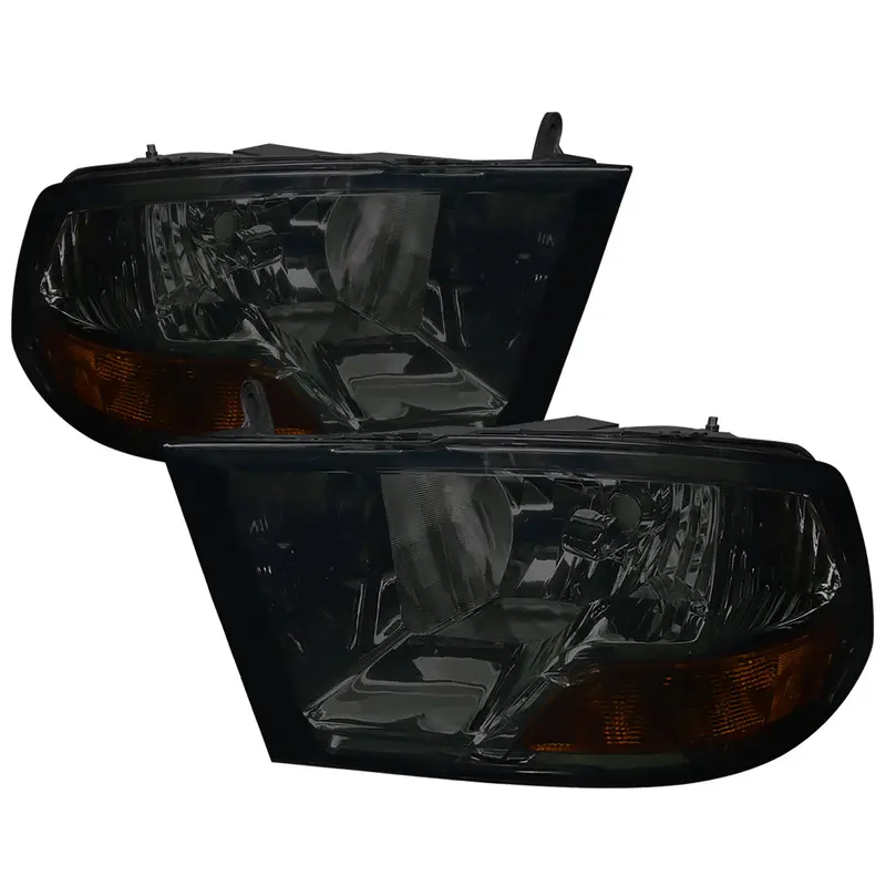 Spec-D 10-18 Dodge Ram/ 19-24 Ram Classic Headlights Dual Style Smoked 1