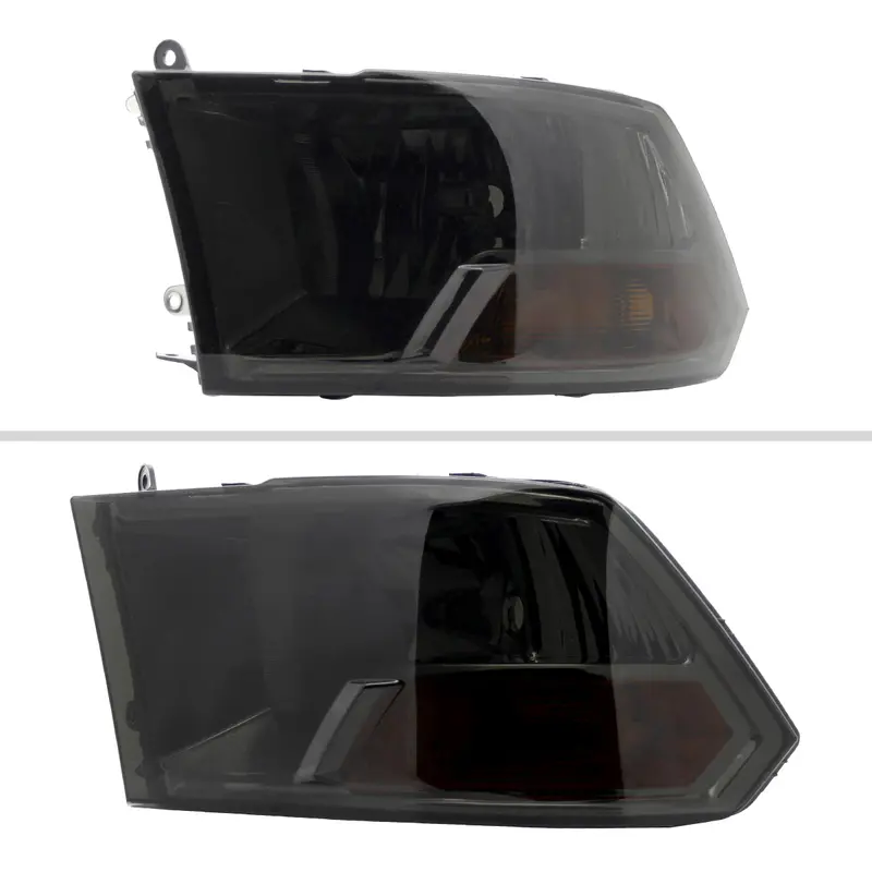 Spec-D 10-18 Dodge Ram/ 19-24 Ram Classic Headlights Dual Style Smoked 2