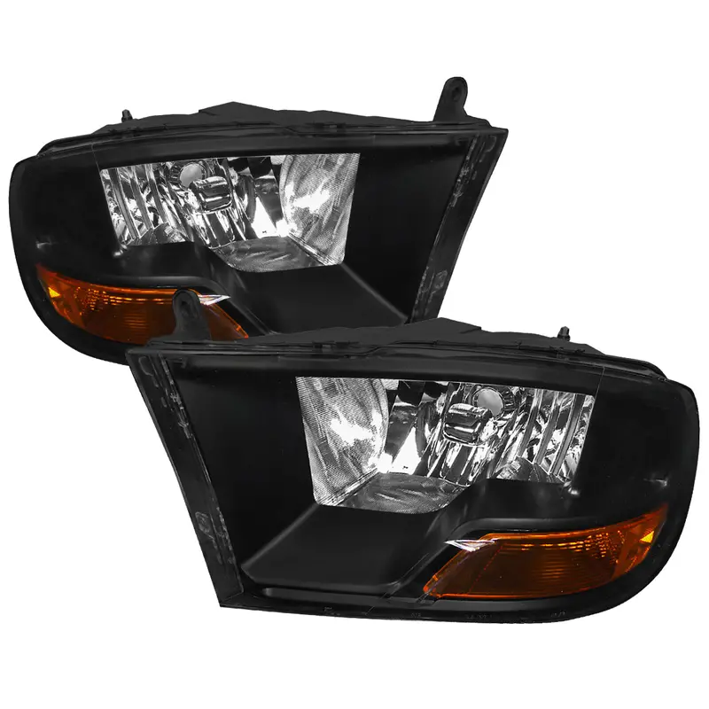 Spec-D 10-18 Ram 1500 2500 3500 /19-21 Ram Classic Headlights Black 1