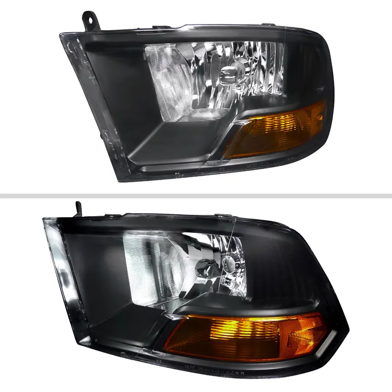 Spec-D 10-18 Ram 1500 2500 3500 /19-21 Ram Classic Headlights Black 2