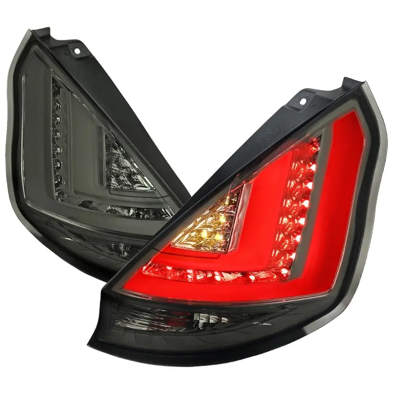 Spec-D 11-13 Ford Fiesta Hatchback Led Tail Lights Smoked 1
