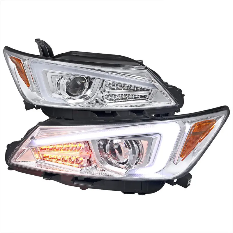 Spec-D 11-13 Scion Tc Led Bar Pro Headlights Chrome 1