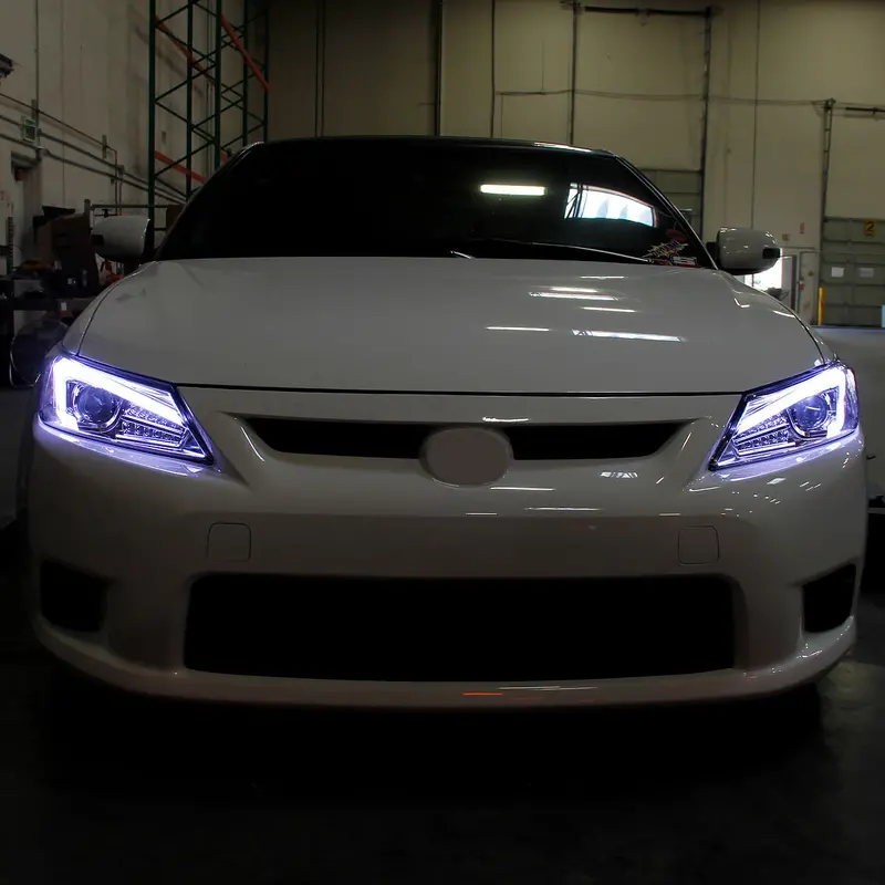 Spec-D 11-13 Scion Tc Led Bar Pro Headlights Chrome 2