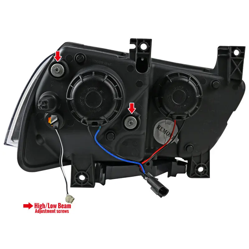 Spec-D 11-14 Charger U-Shape Led Headlights Black/Smoked 2