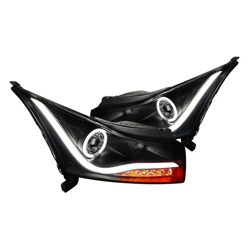 Spec-D 11-14 Chevy Cruze Projector Black Headlights 1
