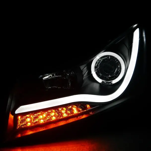 Spec-D 11-14 Chevy Cruze Projector Glossy Black Headlights 2