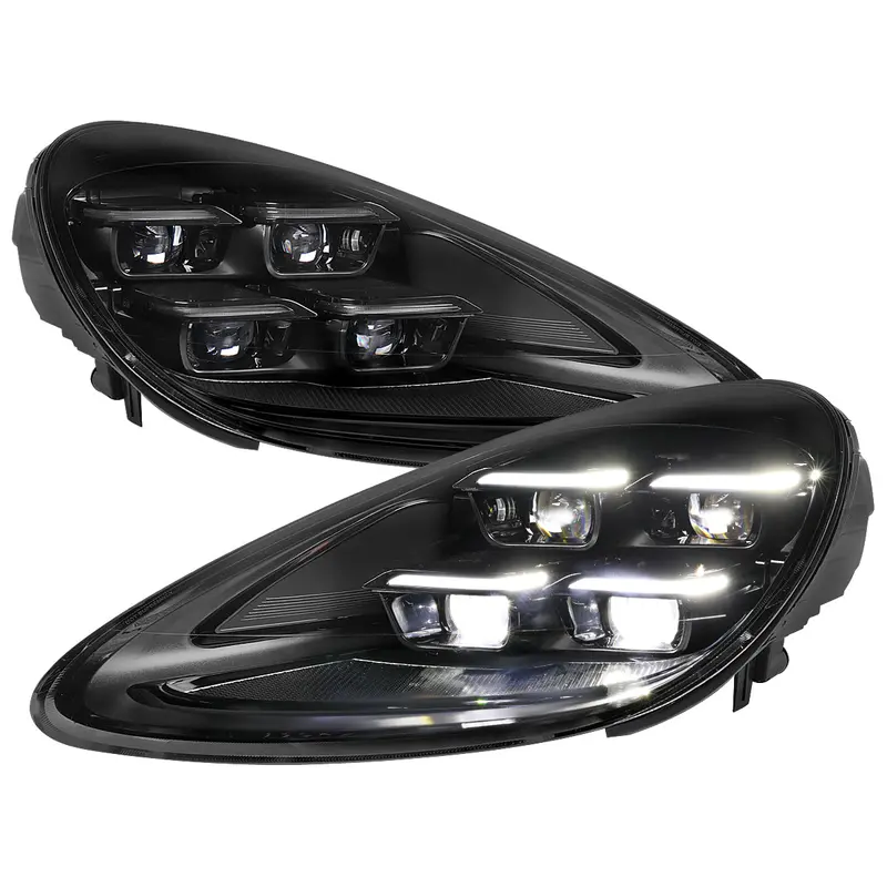 Spec-D 11-14 Porsche Cayenne 958.1 Led Projector Headlights Black 1