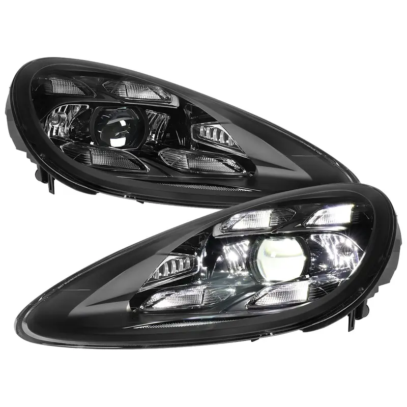 Spec-D 11-14 Porsche Cayenne 958 Matrix Style Porjector Headlights Blk 1