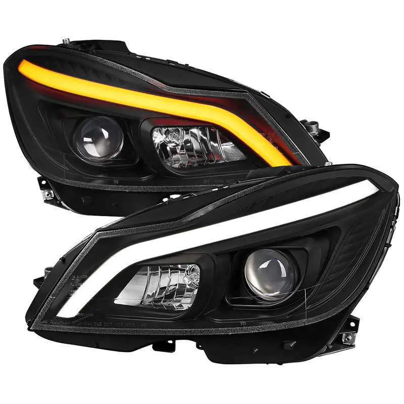 Spec-D 12-14 Mercedes C-Class W204 Projector Headlights Led Turn. 1