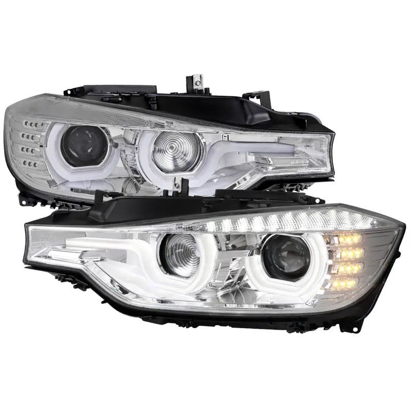 Spec-D 12-15 Bmw F30 3-Series 4Dr Led Projector Headlights Hid Chrome 1