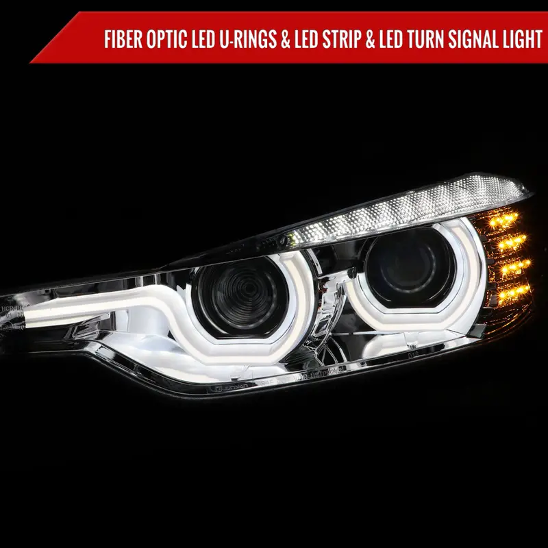 Spec-D 12-15 Bmw F30 3-Series 4Dr Led Projector Headlights Hid Chrome 2