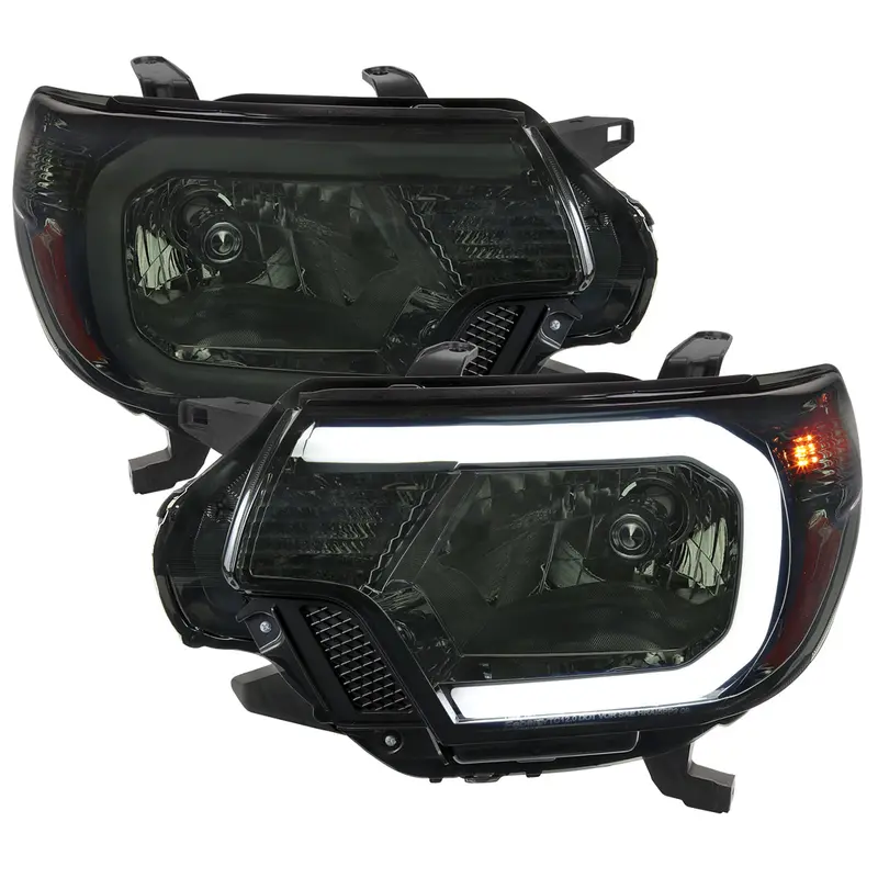 Spec-D 12-15 Tacoma Bar Oe Style With Chrome/Smoked Headlights 1