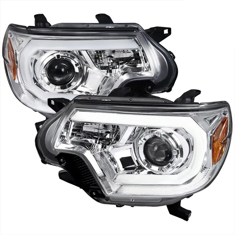 Spec-D 12-15 Toyota Tacoma Projector Headlights Chrome 1