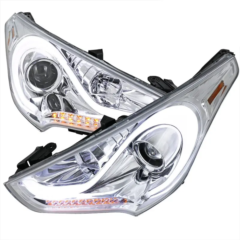 Spec-D 12-17 Veloster Pro Headlights Seq Led Signal Chrome 1