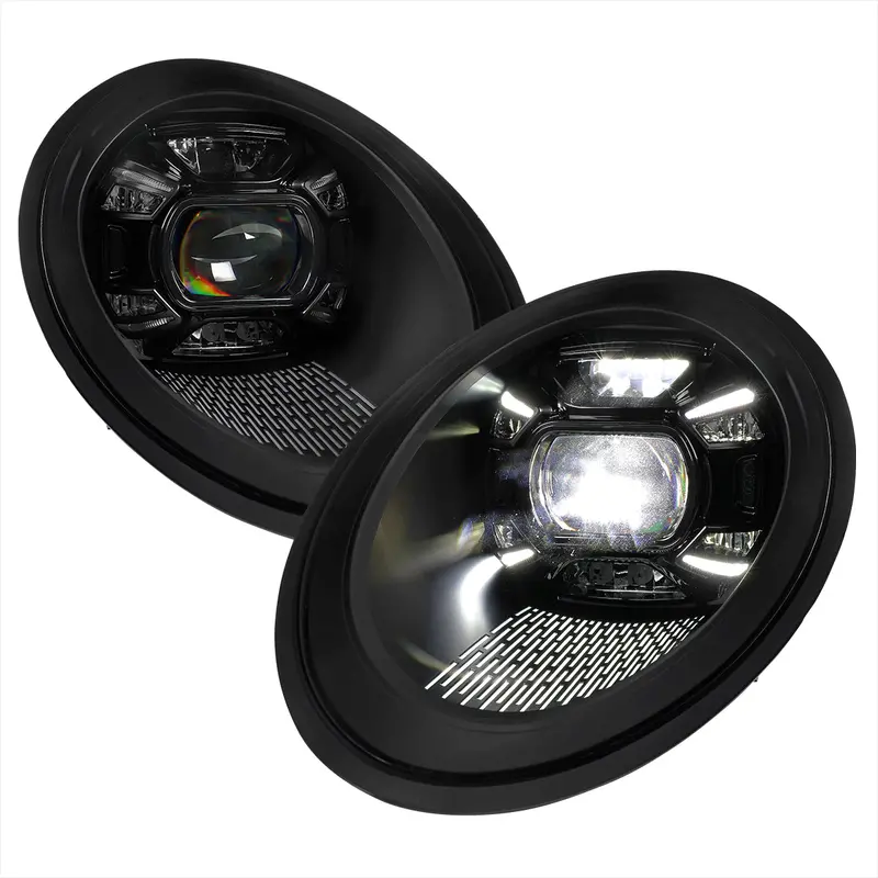 Spec-D 12-2018 Porsche 911 991 Led Projector Headlights Black 1