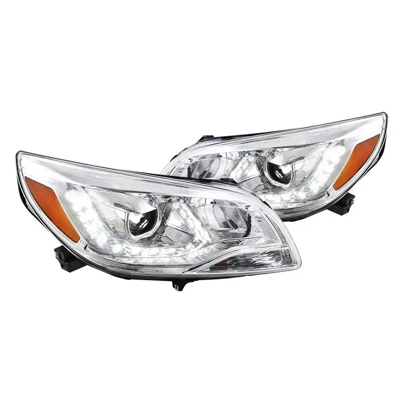 Spec-D 13-15 Chevy Malibu Headlights Projector Chrome/Clear 1