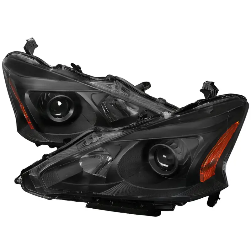 Spec-D 13-15 Nissan Altima Sedan Projector Headlights Black 1