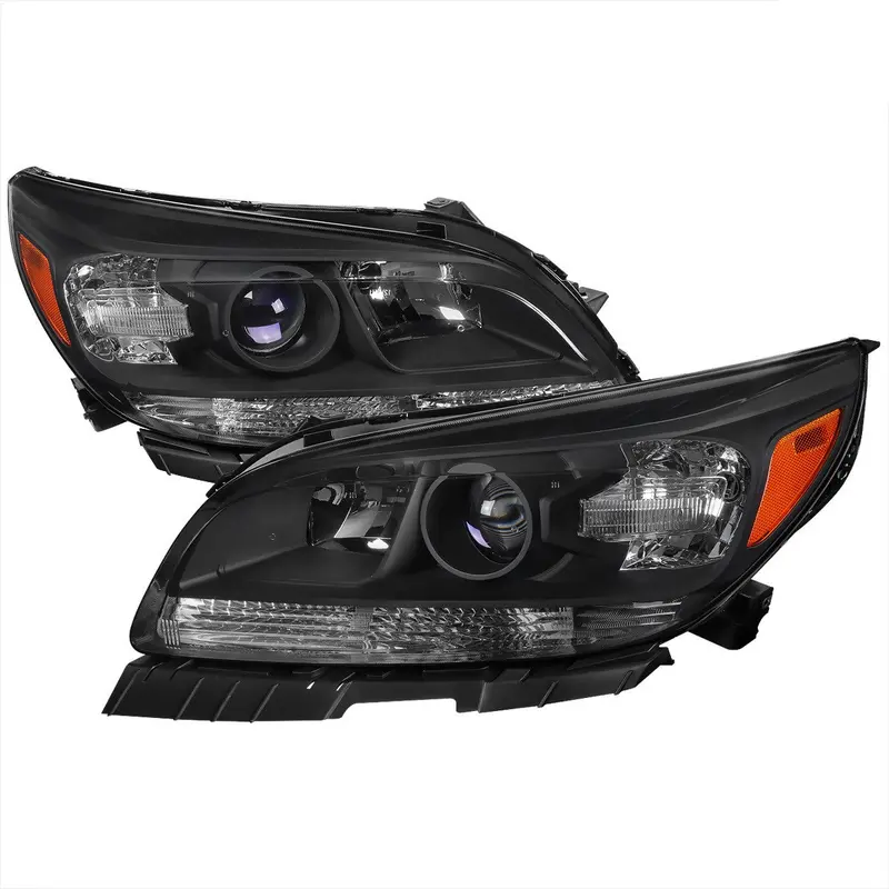 Spec-D 13-16 Chevy Malibu Oem Style Projector Headlights Black 1