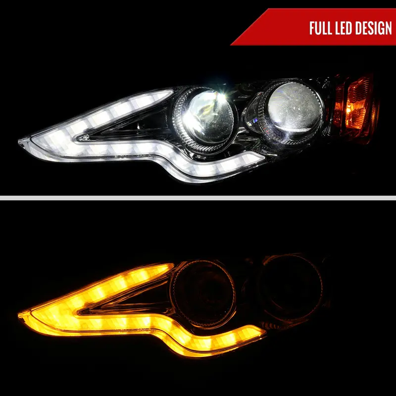 Spec-D 14-15 Lexus Is250 Is350 Headlights Projector Chrome 2