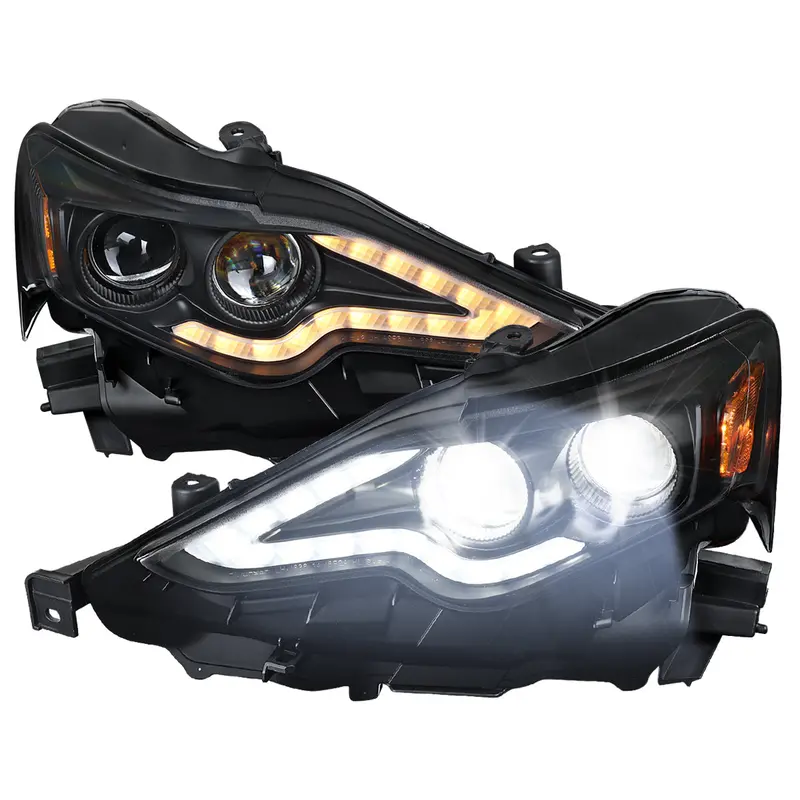Spec-D 14-16 Lexus Is250 Is350 Project Headlights Matte Black 1