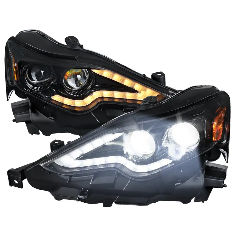 Spec-D 14-16 Lexus Is250 Is350 Projector Headlights Jet Black/Clear 1