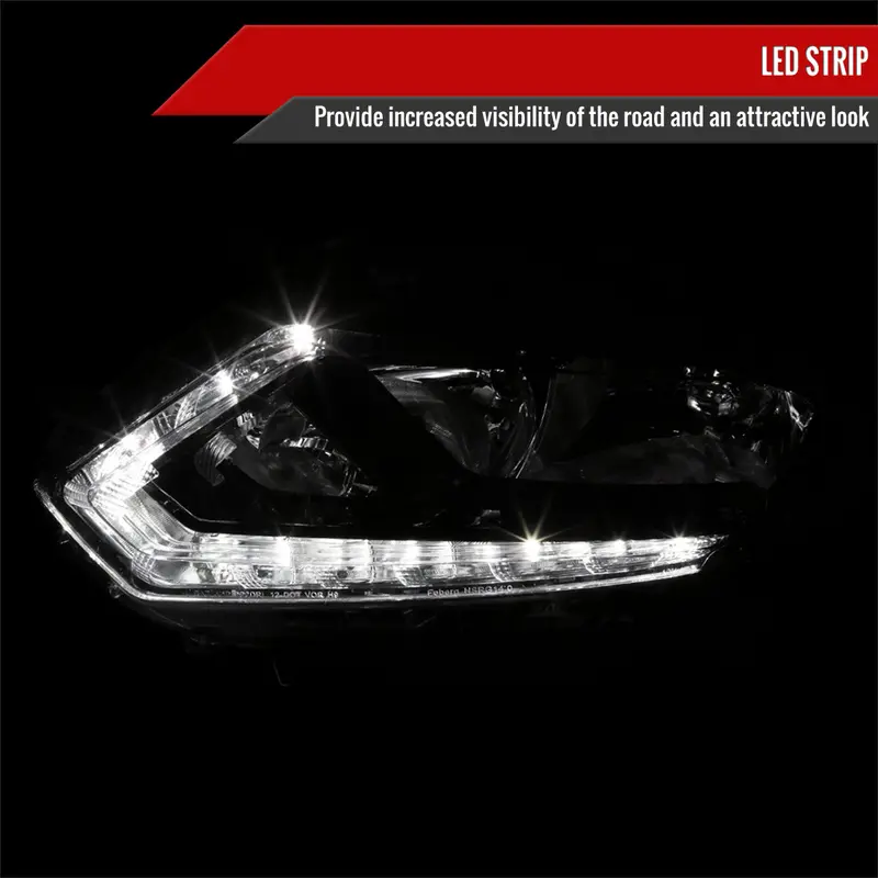 Spec-D 14-16 Nissan Rogue Driver Led Black Replacement 2