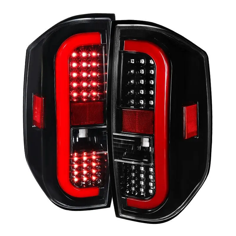 Spec-D 14-18 Toyota Tundra Led Seq Tail Lights Black 1