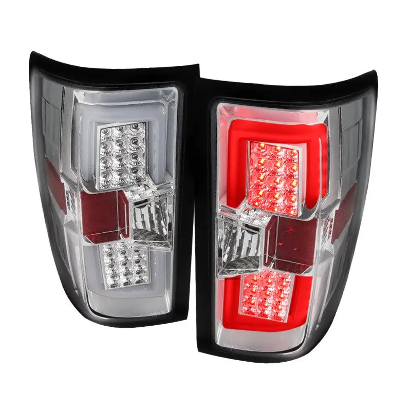 Spec-D 14-19 Chevrolet Silverado Led Tail Lights Chrome 1