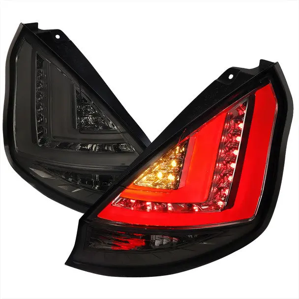 Spec-D 14-19 Ford Fiesta Led Tail Lights Chrome/Smoked 1