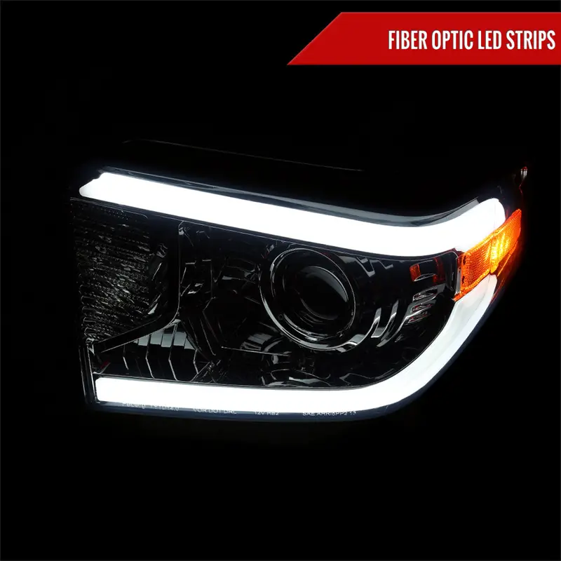 Spec-D 14-21 Tundra Led Projector Headlights Chrome/Smoked 2