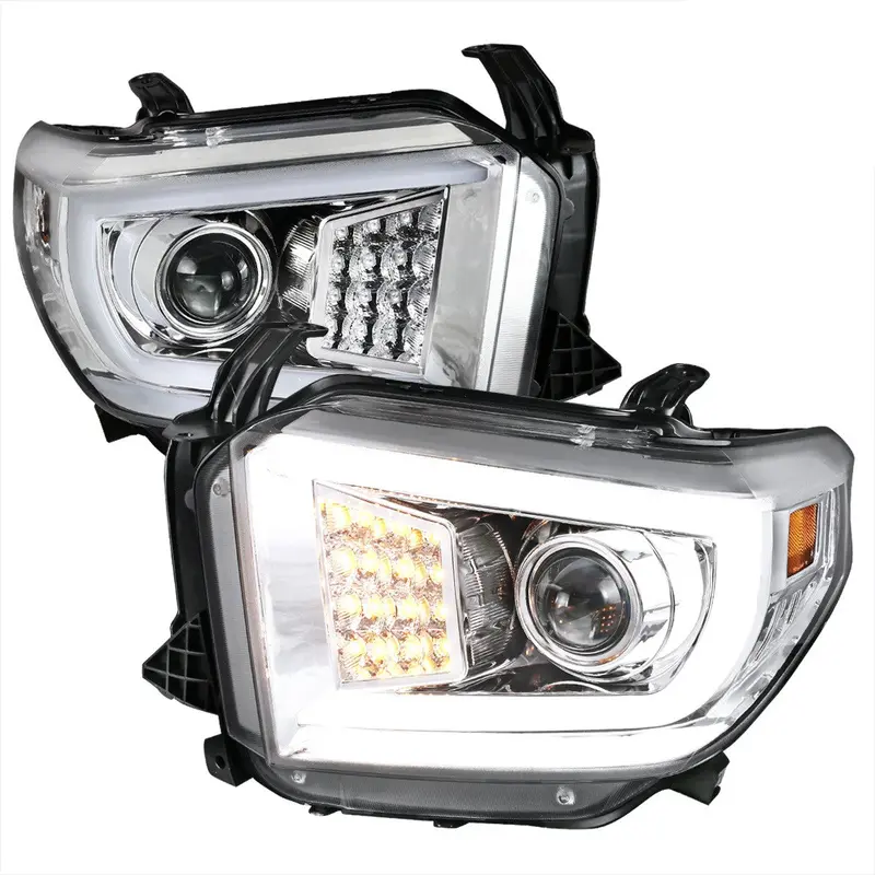 Spec-D 14-21 Tundra Led Signals Headlights Chrome 1