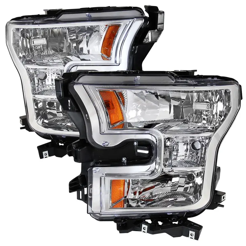 Spec-D 15-17 Ford F-150 Replacement Headlights Oem Style Chrome 1