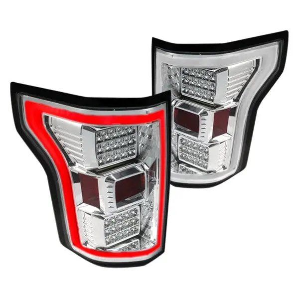 Spec-D 15-17 Ford F150 Led Tail Lights - Chrome 1
