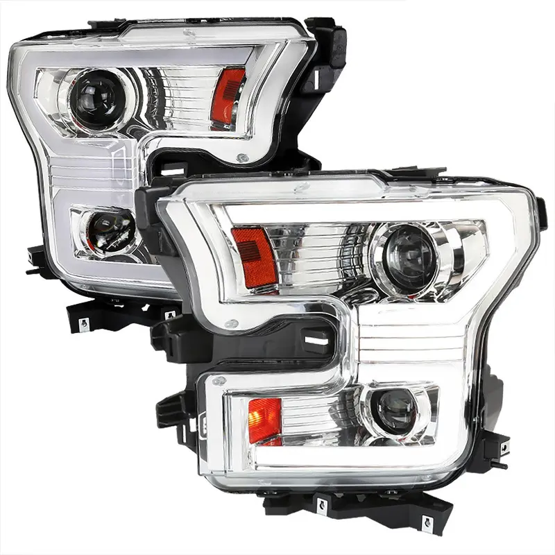 Spec-D 15-17 Ford F150 Projector Headlights Sequential Led Chrome 1