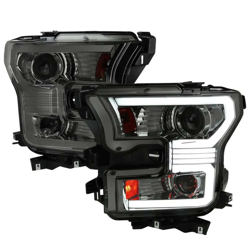 Spec-D 15-17 Ford F150 Projector Headlights Sequential Smoked 1