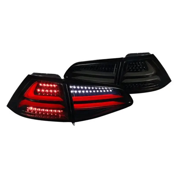 Spec-D 15-17 Vw Golf Gti Tail Lights Led Glossy Black/Smoked 1